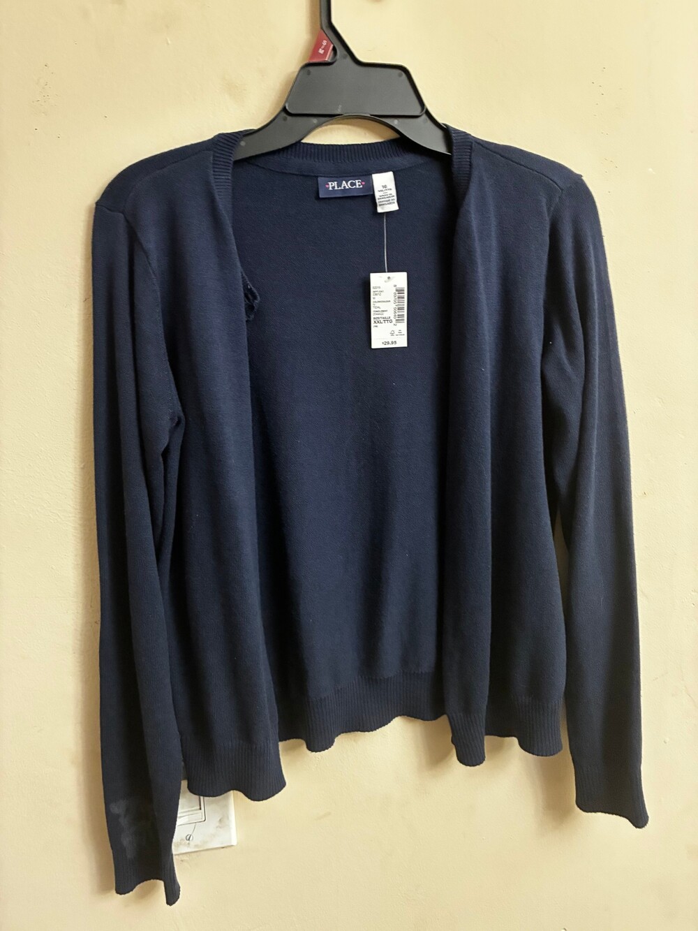 The Children’s Place Girls Navy Open Front Cardigan XXL 16 NWT School Uniform